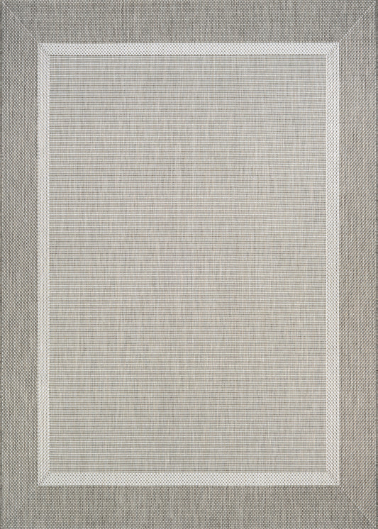 Couristan Recife Stria Texture Champagne-Taupe Round Rug 8'6" x 8'6"