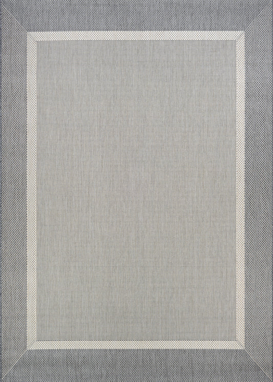 Couristan Recife Stria Texture Champagne-Grey Round Rug 7'6" x 7'6"