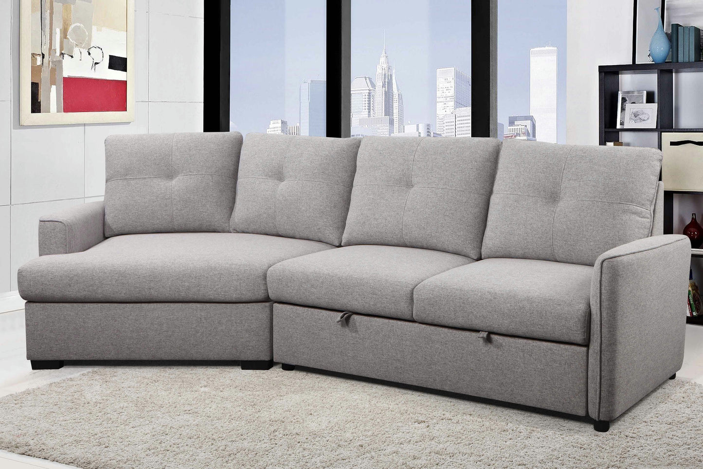 Elroy 2-Piece Sleeper Sectional with Right Cuddler