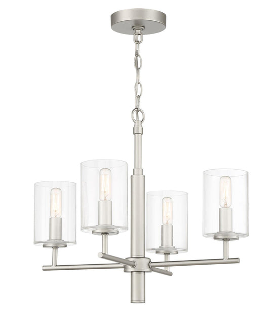 Hailie Chandelier 4 Light Satin Nickel