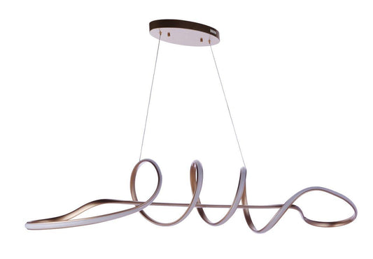 Pulse Dimmable LED Chandelier, Champagne Brass