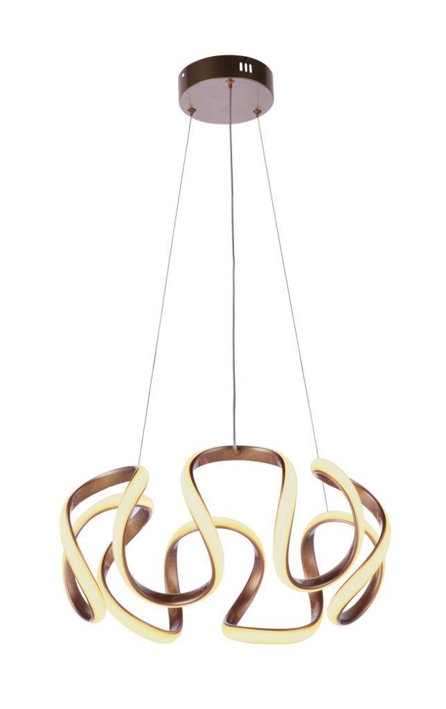 Pulse Dimmable LED Pendant, Champagne Brass