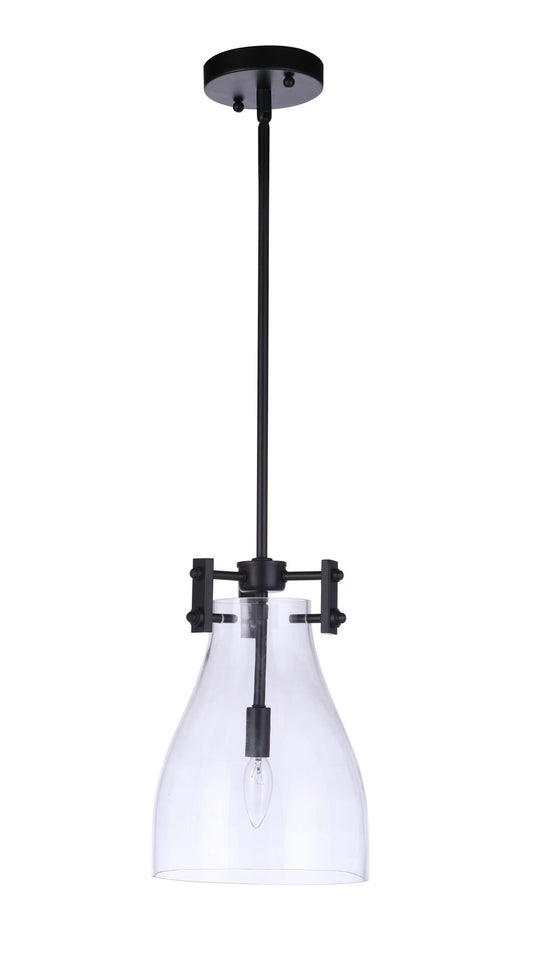 Chardonnay Mini Pendant 1 Light Flat Black
