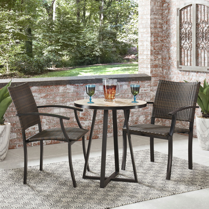 Panama Outdoor Bistro Table by homestyles, Brown
