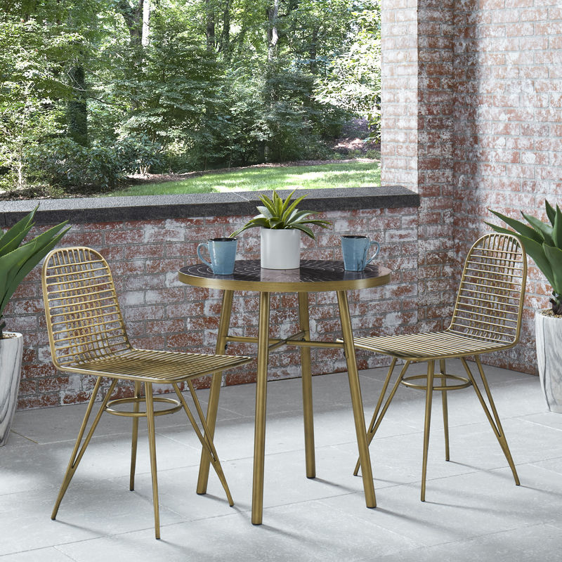 Panama Outdoor Bistro Table by homestyles, Black