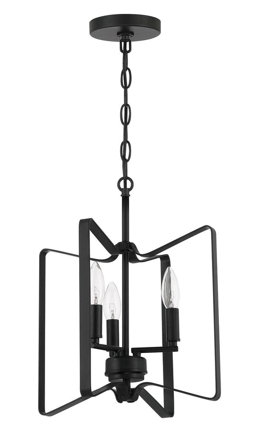 Shayna Convertible Semi Flush 3 Light Flat Black