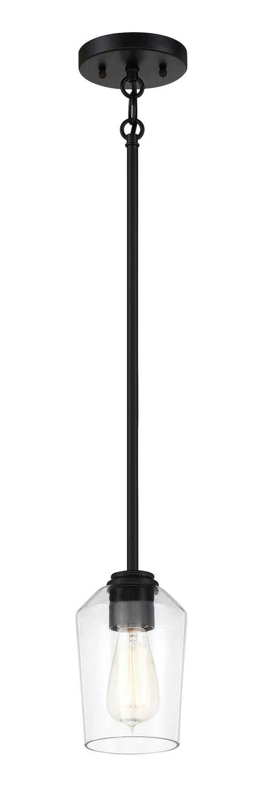 Shayna Mini Pendant 1 Light Flat Black