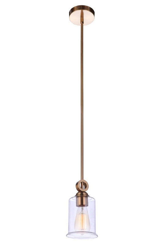 Romero Mini Pendant 1 Light Satin Brass
