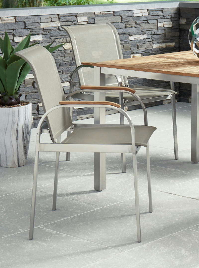 Aruba Outdoor Chair Pair by homestyles, Gray