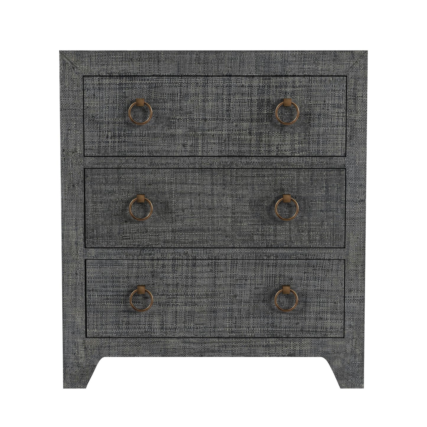 Butler Specialty Company, Bar Harbor Charcoal Raffia 3 Drawer Chest, Charcoal