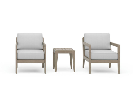 Sustain Outdoor Lounge Armchair Pair and End Table by homestyles