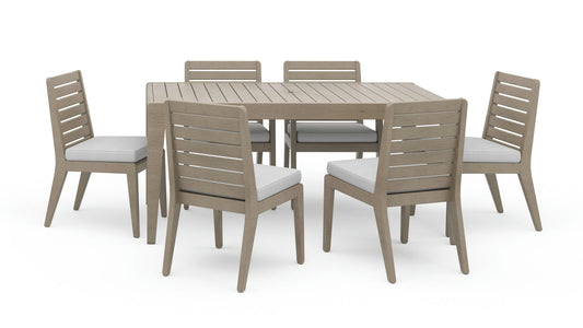 Sustain Outdoor Dining Table and Six Chairs by homestyles, 5675-31-80S