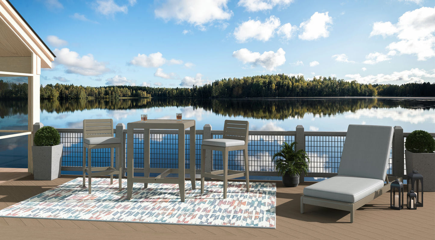 Sustain Outdoor High Bistro Table and Two Stools by homestyles