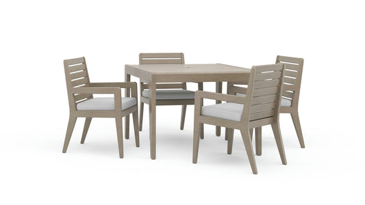 Sustain Outdoor Dining Table and Four Armchairs by homestyles