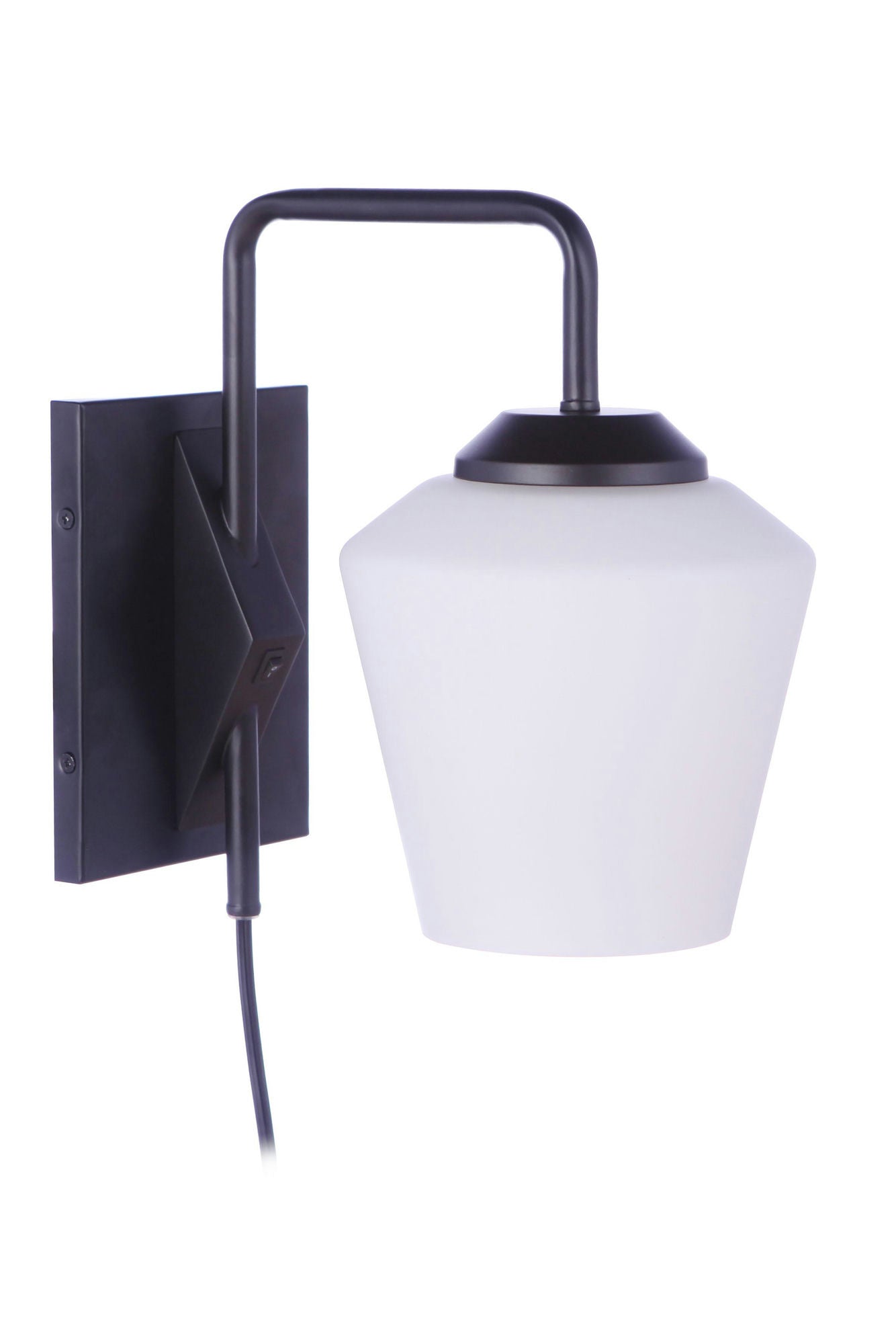 Rive Portable 1 Light Plug-In Wall Sconce - FB , Damp rated