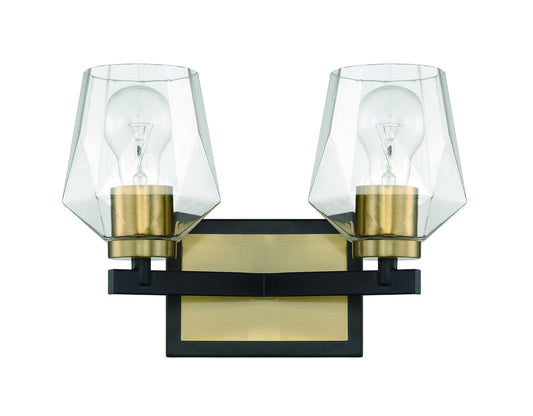 Avante Grand 2 Light Vanity - FBSB , Damp rated