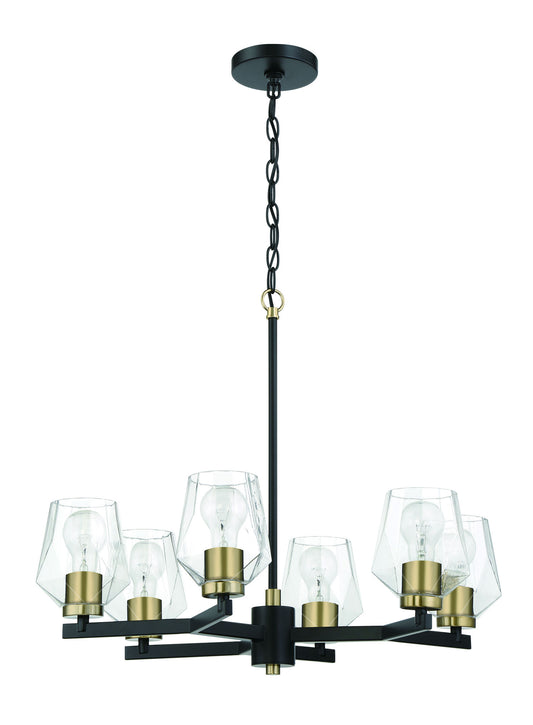 Avante Grand 6 Light Chandelier - FBSB