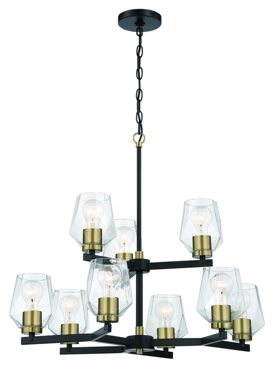 Avante Grand 9 Light Two-Tier Chandelier - FBSB