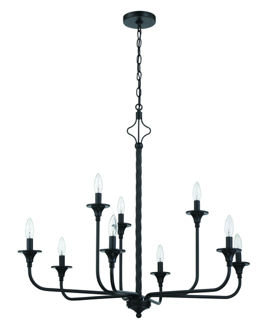 Jolenne 9 Light Two-Tier Chandelier - FB