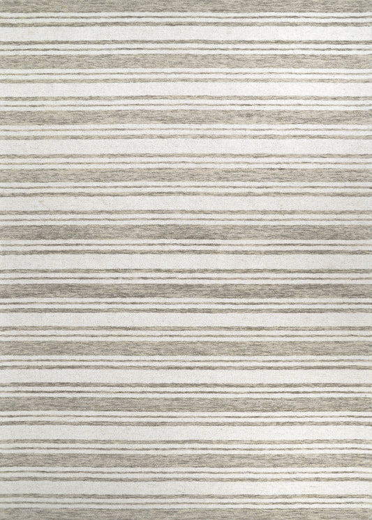 Couristan Scandia Bayadere Cream-Ivory Rug 6' x 9'