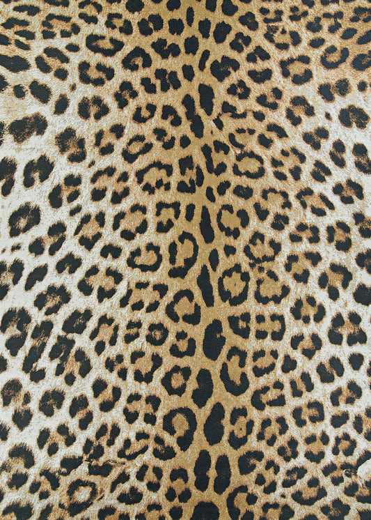 Couristan Dolce Amur Leopard New Gold Rug 4' x 5'10"