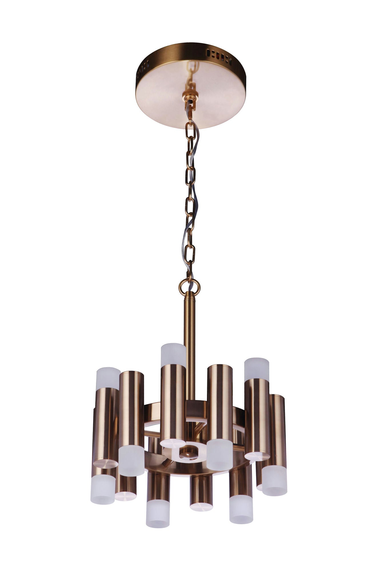 Simple Lux 12 Light LED Convertible Semi Flushmount, SB