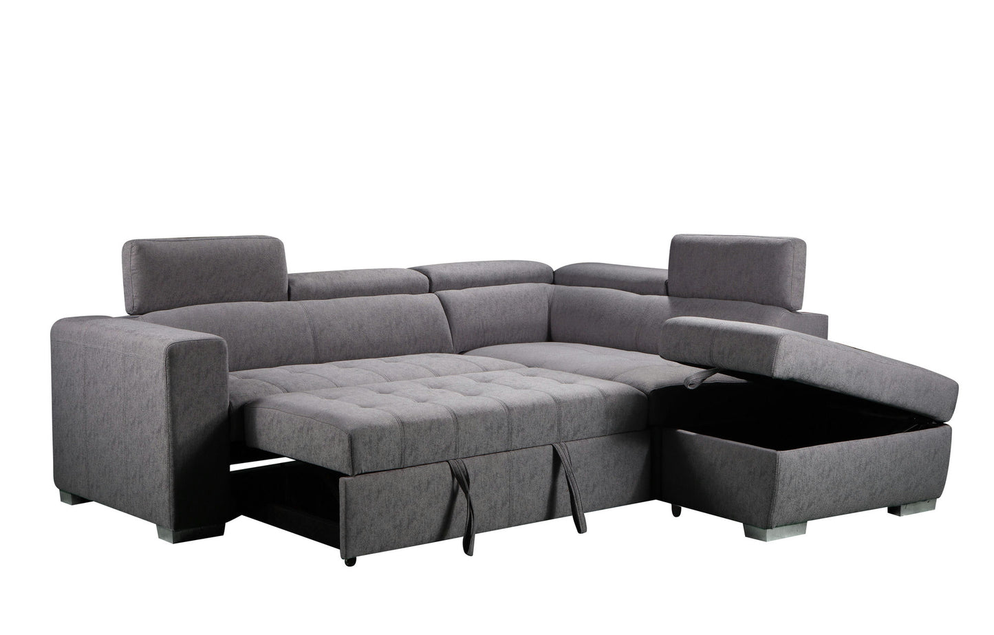 Hazell Sleeper Sectional with Storage Ottoman