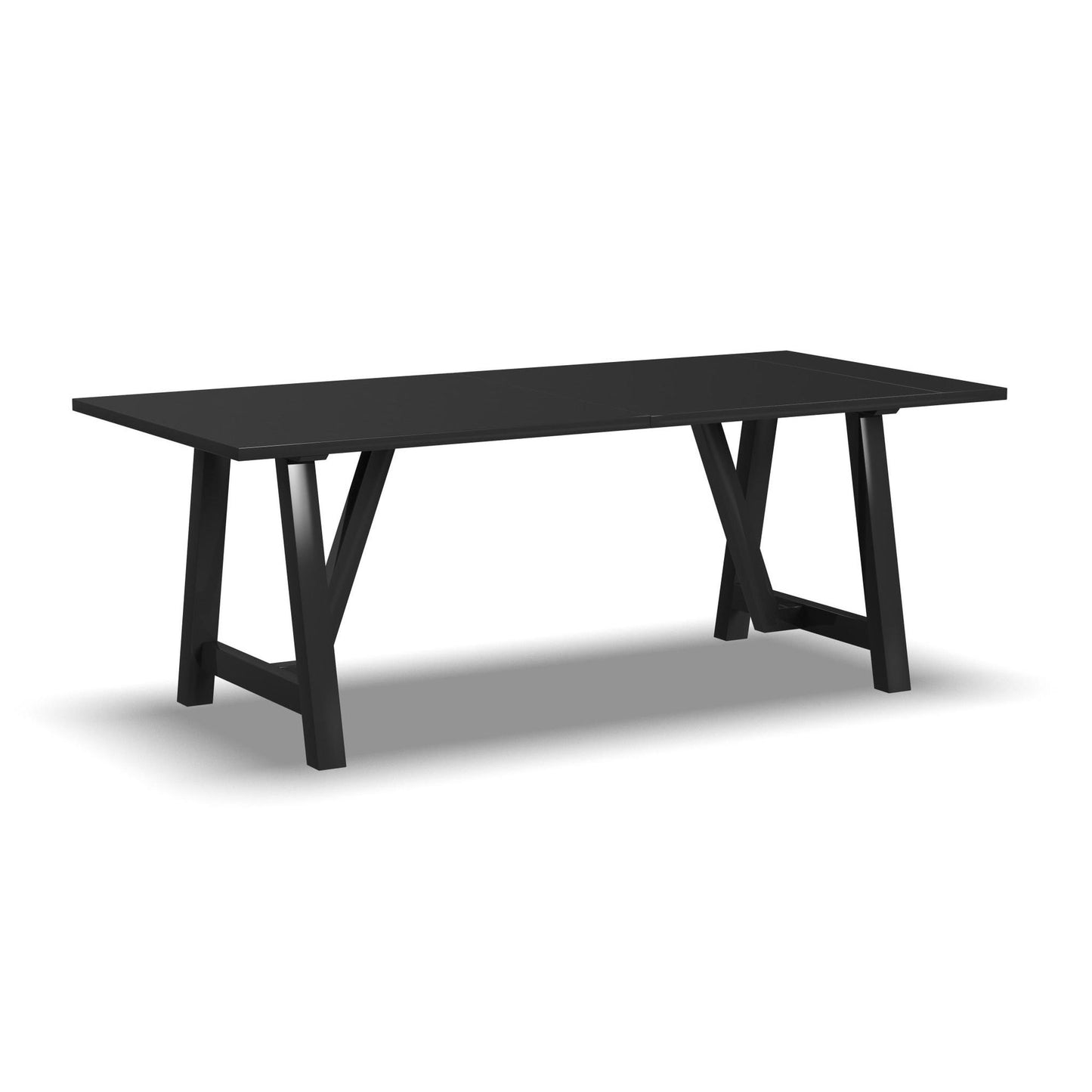 Trestle Dining Table in Black by homestyles