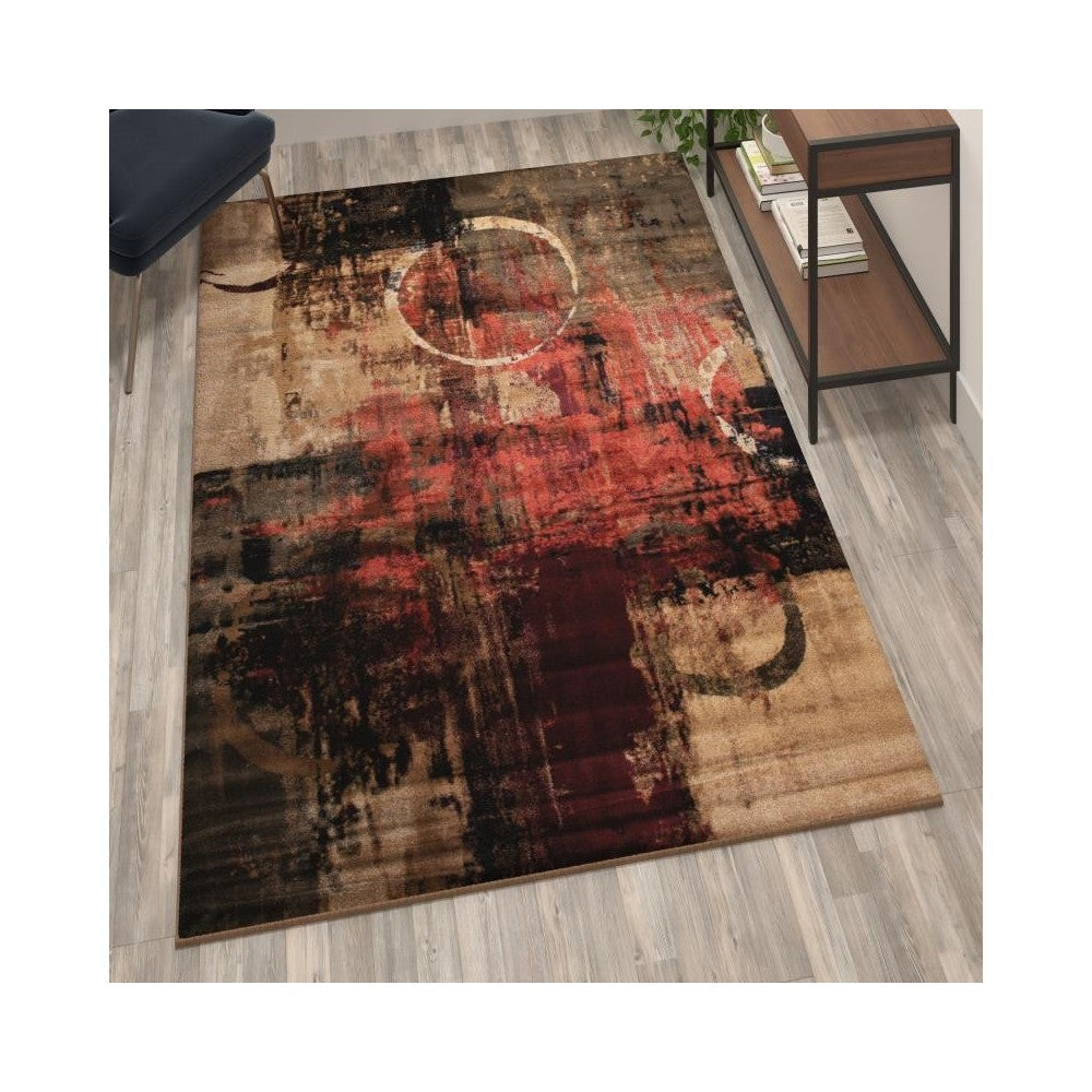 5x7 Abstract Area Rug