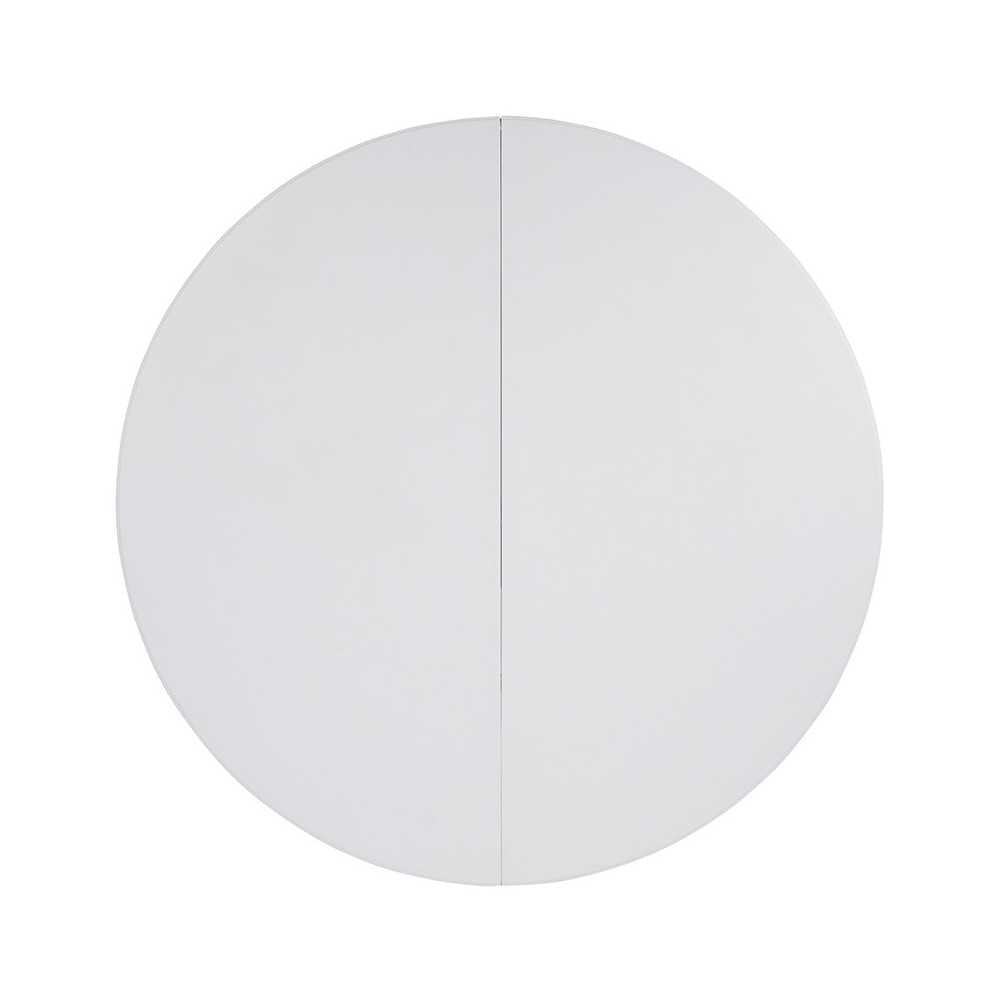 6-Foot Round Bi-Fold Granite White Plastic Banquet and Event Folding Table with Carrying Handle