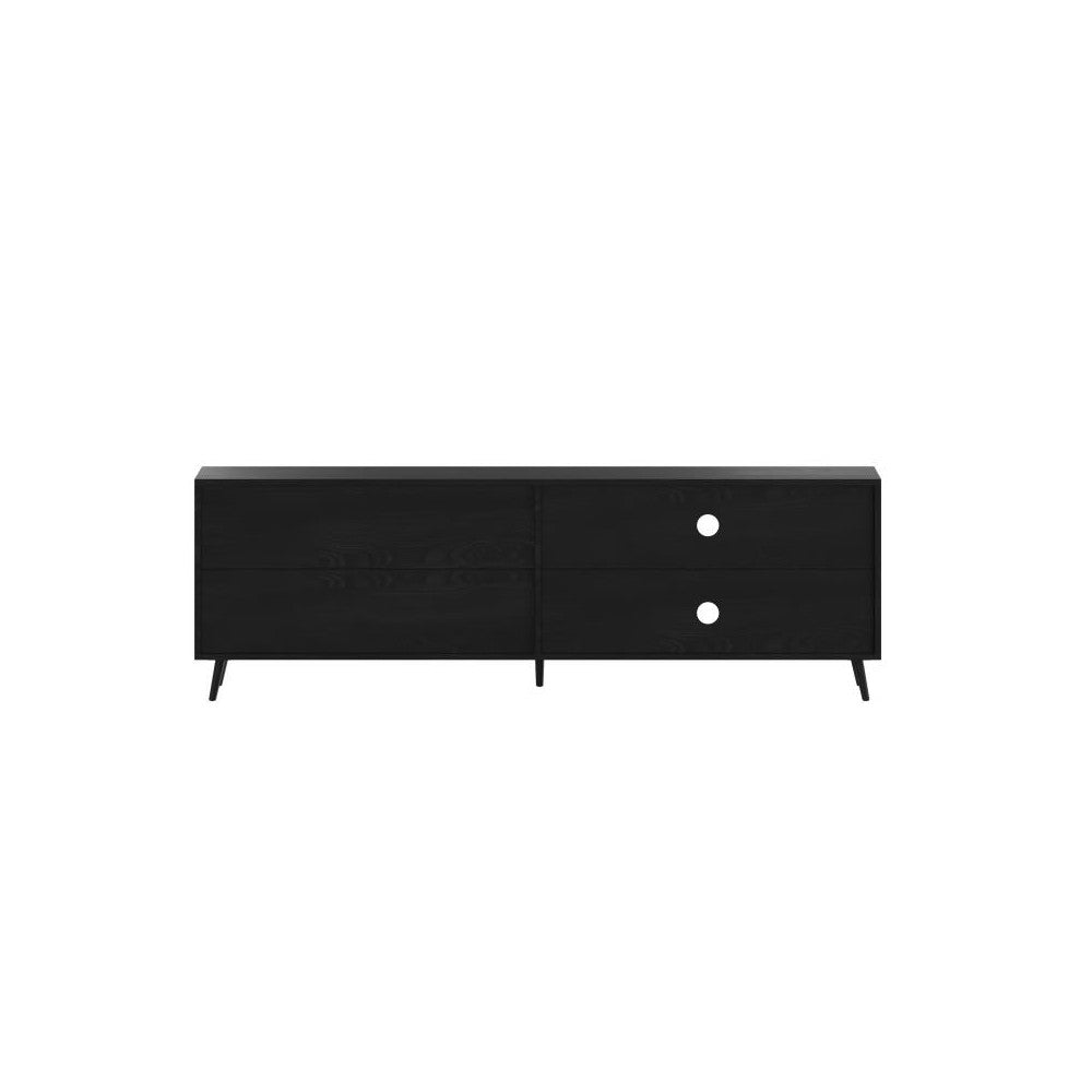 60" Black Storage TV Stand