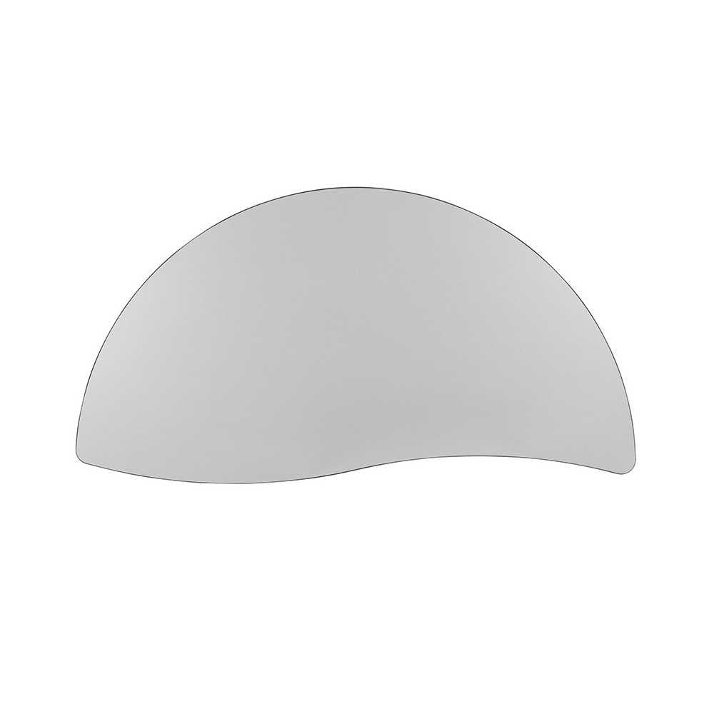 60" Half Circle Wave Collaborative Gray Thermal Laminate Activity Table - Height Adjustable Short Legs