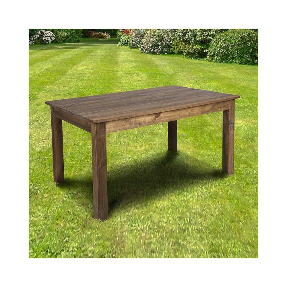 60" x 38" Rectangular Antique Rustic Solid Pine Farm Dining Table