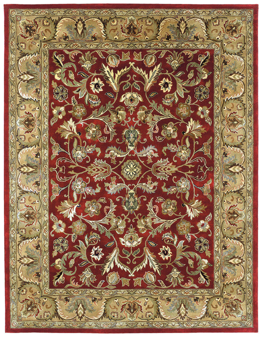 Kaleen Mystic Collection Dark Red Area Rug 5'9" x 5'9"