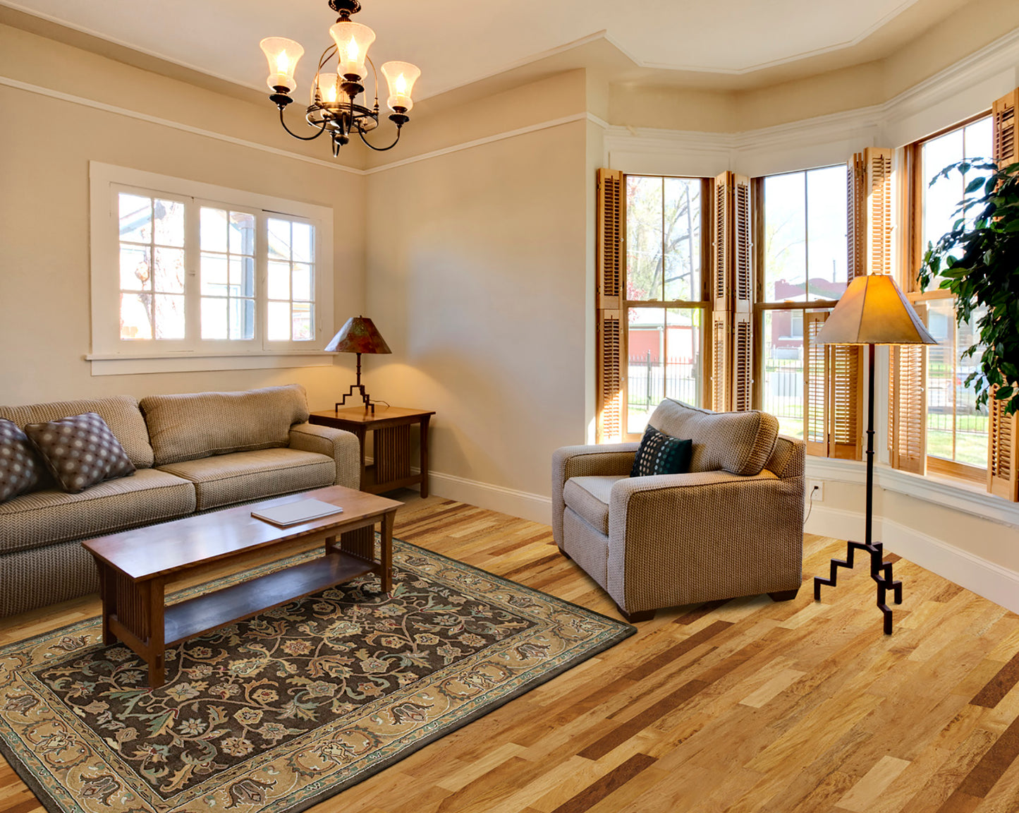 Kaleen Mystic Collection Dark Chocolate Area Rug 5' x 7'9"