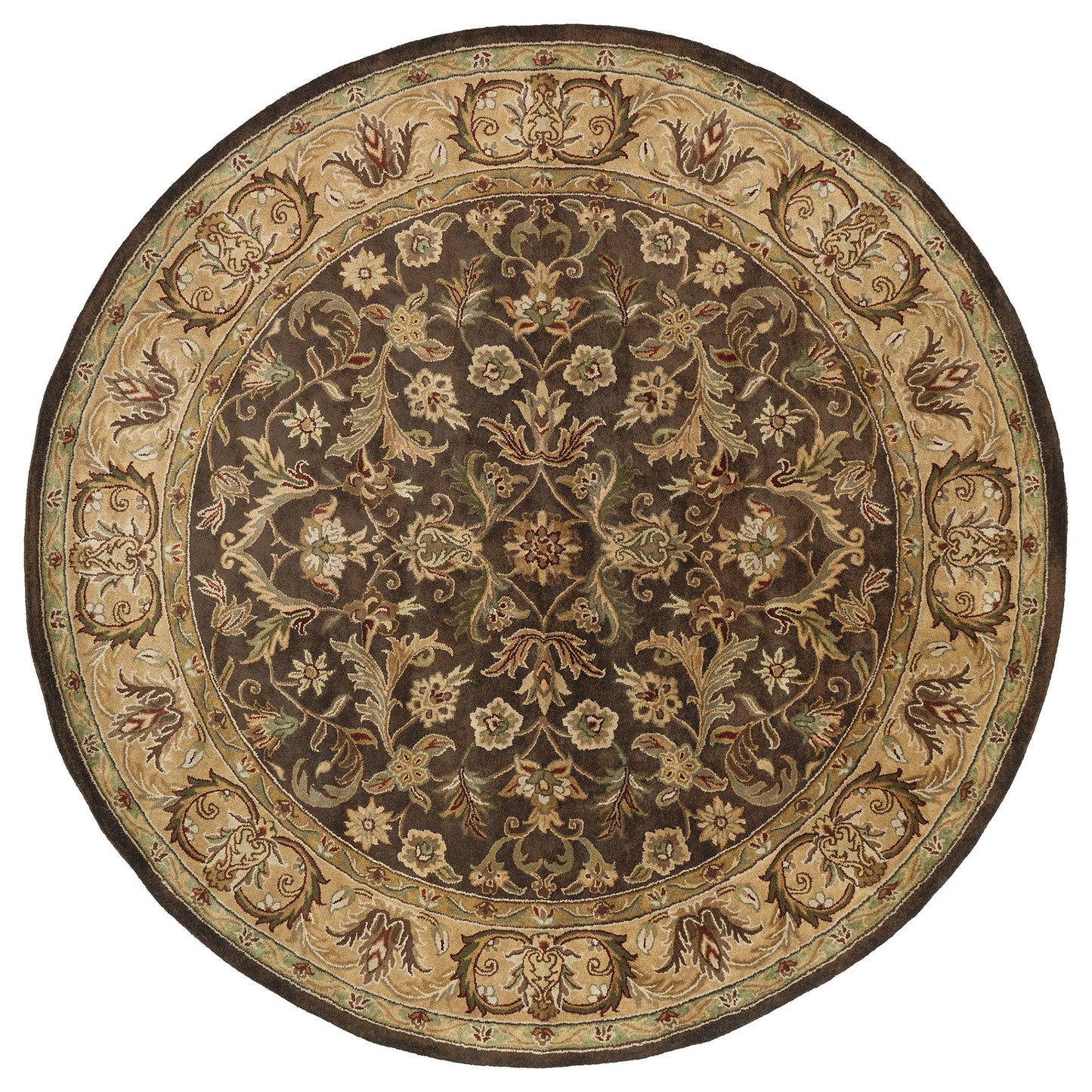 Kaleen Mystic Collection Dark Chocolate Throw Rug 2' x 3'
