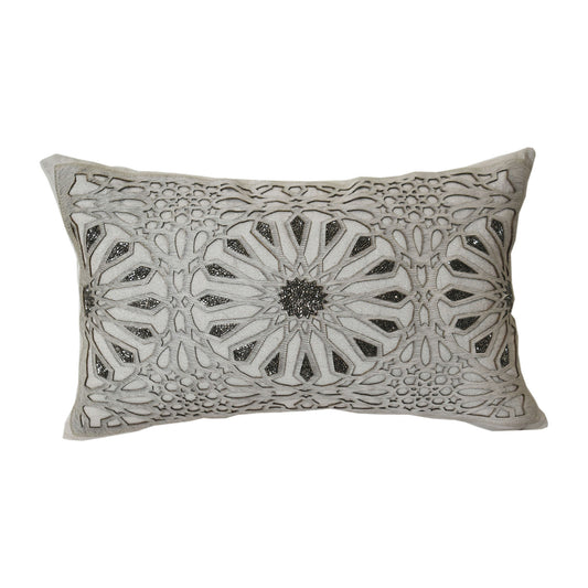 20x12" Cotton, Star Hand Embroidery Decorative Pil