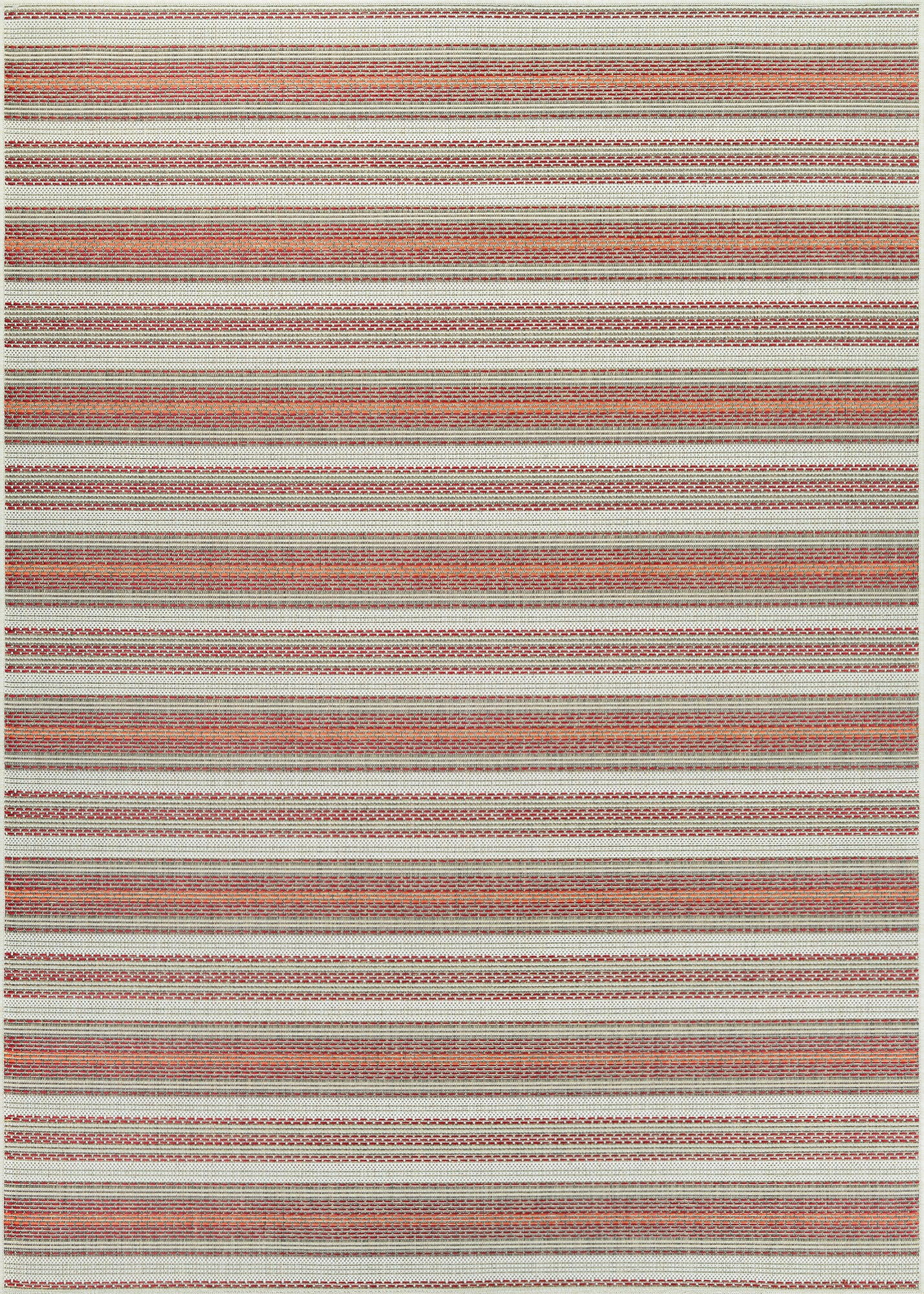 Couristan Monaco Marbella Coral-Ivory-Pewter Runner Rug 2'3" x 7'10"