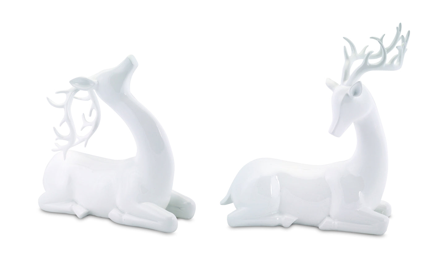 Modern Deer (Set Of 2)10"H,13.5"H Polystone