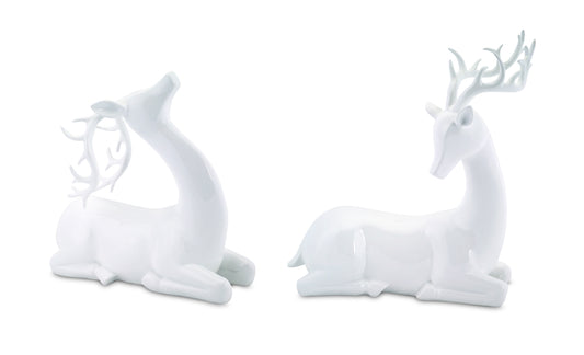 Modern Deer (Set Of 2)10"H,13.5"H Polystone