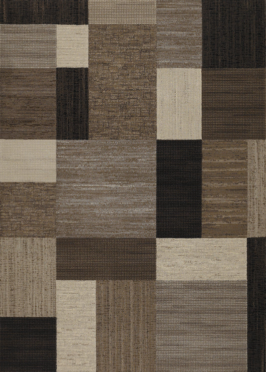 Couristan Everest Geometrics Brown-Multi Rug 7'10" x 11'2"