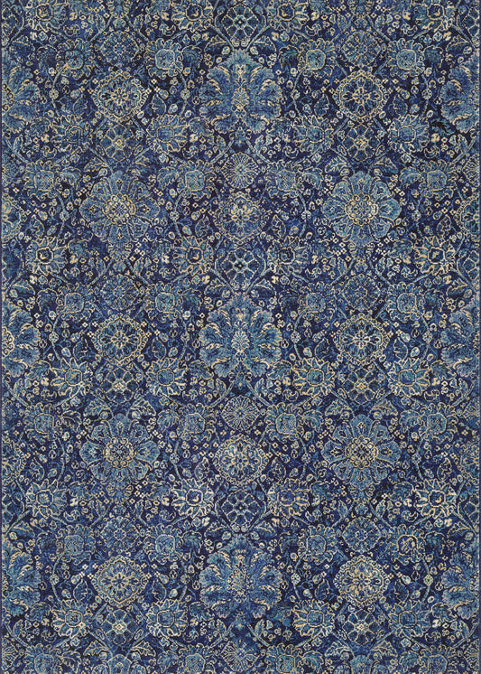 Couristan Easton Winslet Navy-Sapphire Rug 7'10" x 11'2"