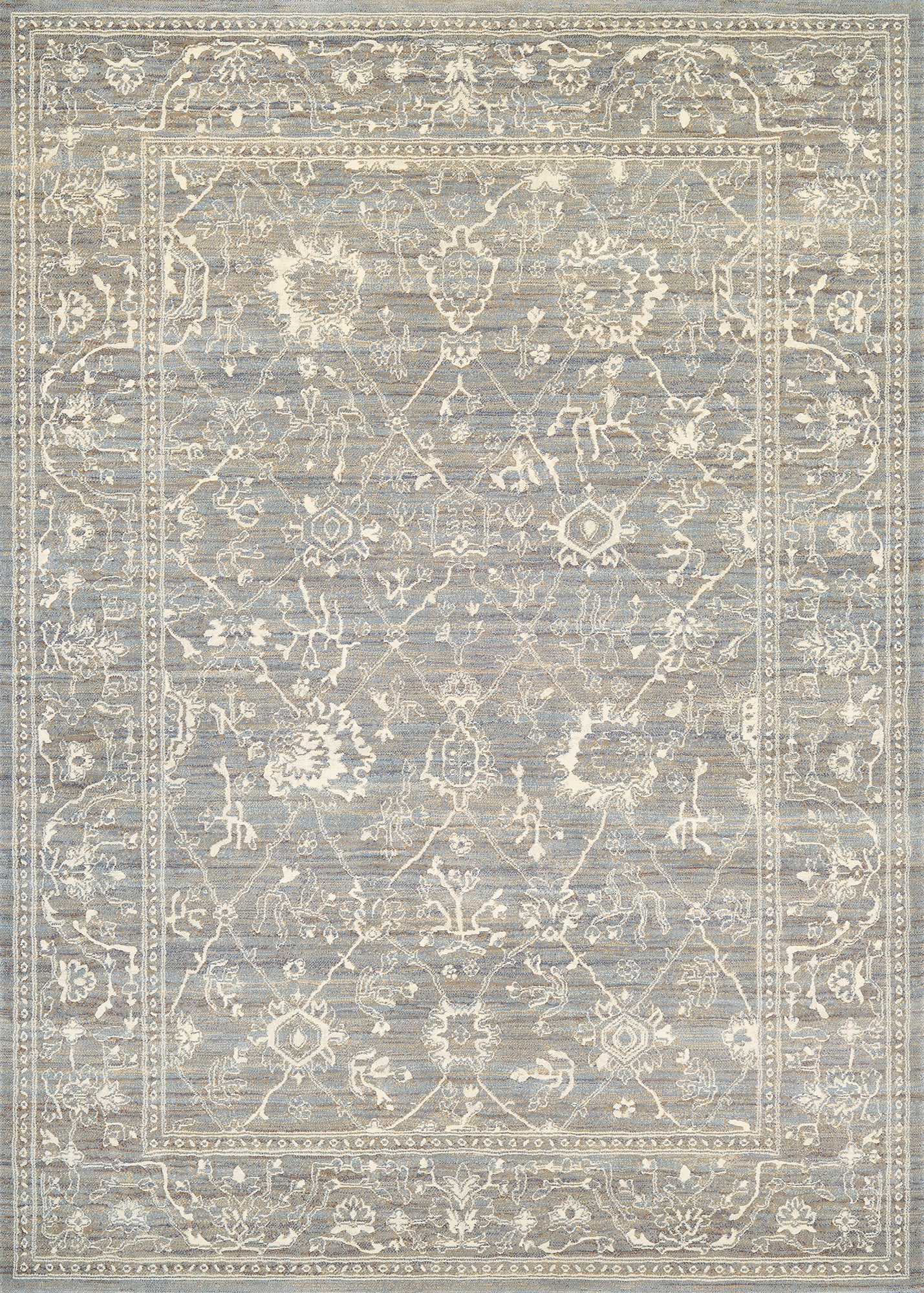 Couristan Everest Persian Arabesque Charcoal-Ivory Rug 7'10" x 11'2"