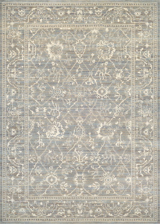 Couristan Everest Persian Arabesque Charcoal-Ivory Rug 7'10" x 11'2"