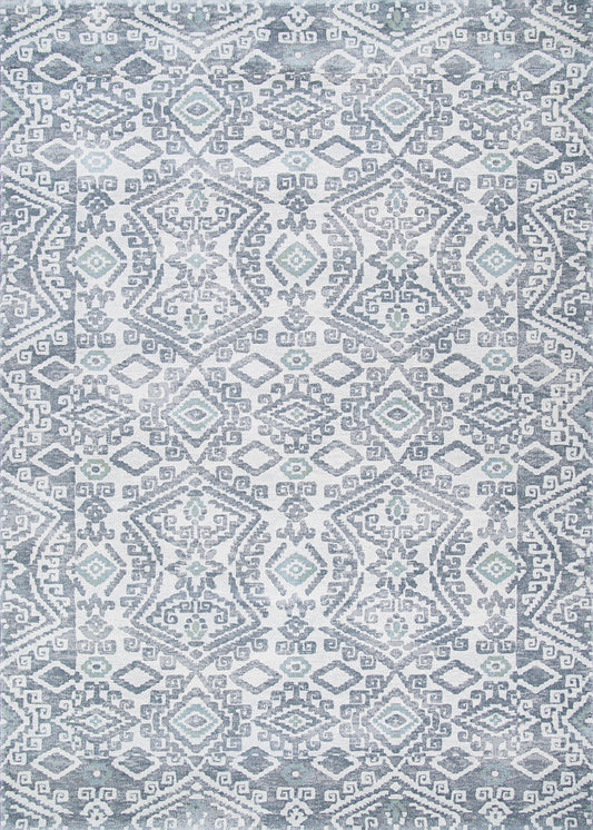 Couristan Everest Bohemia Greystone-Lime Rug 5'3" x 7'6"