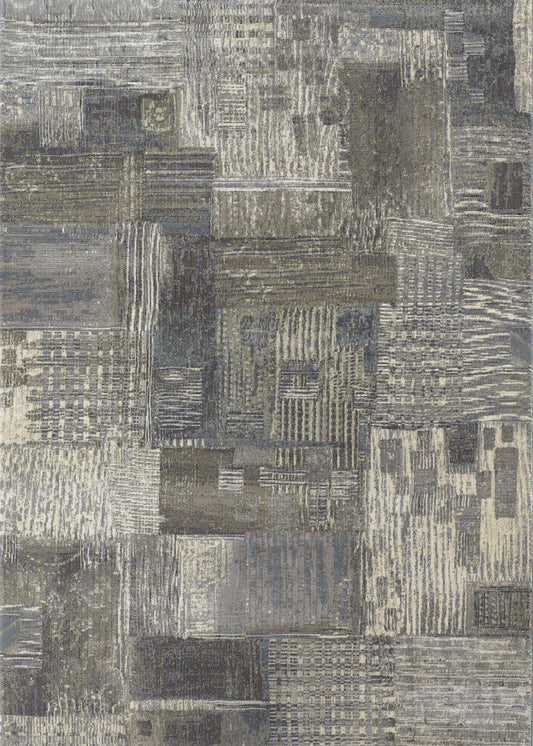 Couristan Easton Abstract Mural Antique Cream Rug 7'10" x 11'2"