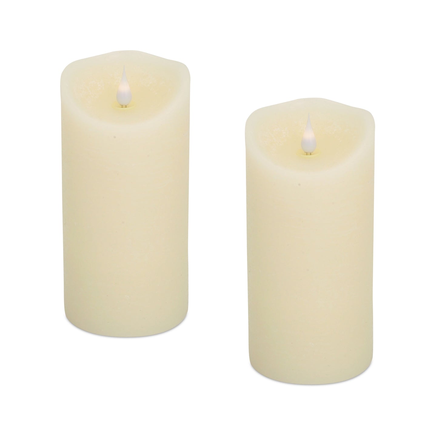 Simplux Designer Melted Candle (Set Of 2) 7.5"H