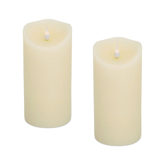 Simplux Designer Melted Candle (Set Of 2) 7.5"H