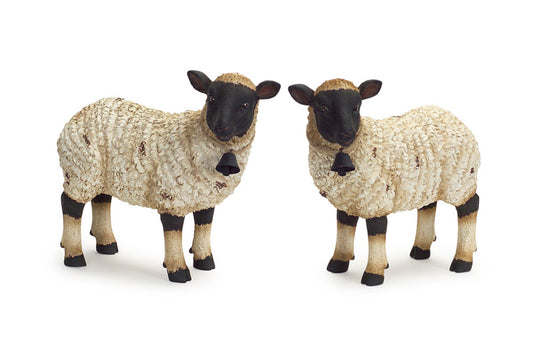 Sheep (Set Of 2) 9.25"H Polyresin