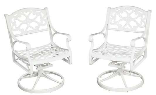 Sanibel Outdoor Swivel Rocking Chair by homestyles, White